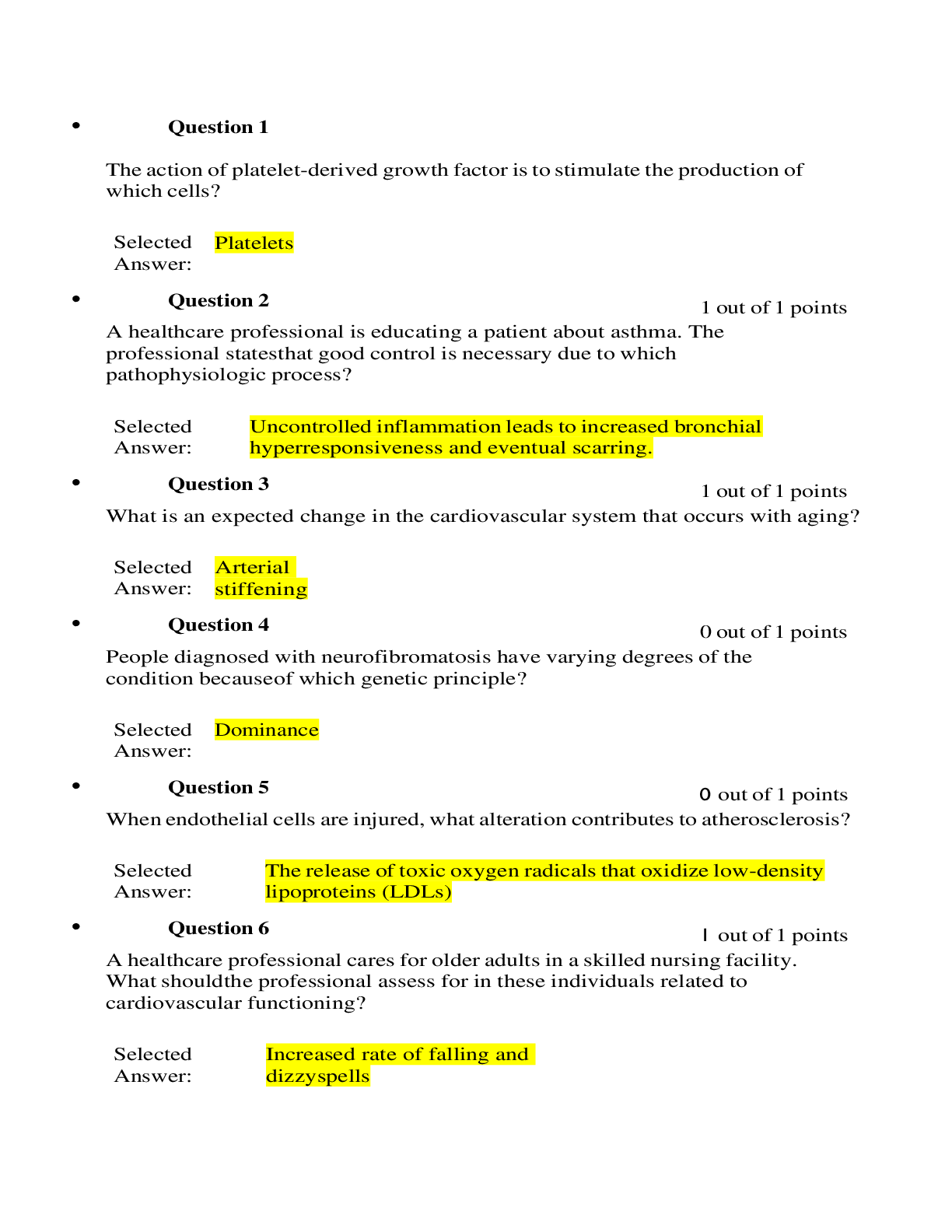 Preview image for NURS 6501 Advanced Pathophysiology Midterm Exam. Excellent Review for grade A+